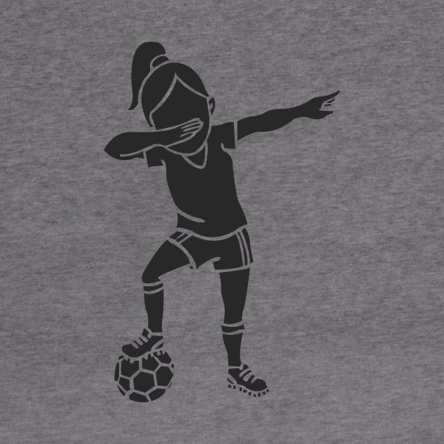 'Dabbing Soccer Girl' Awesome Balls Gift by ourwackyhome